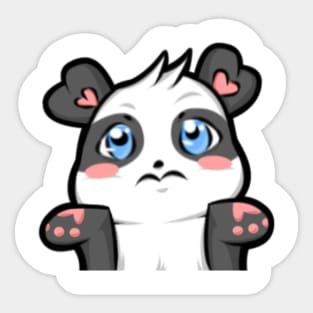 Confused Panda Sticker